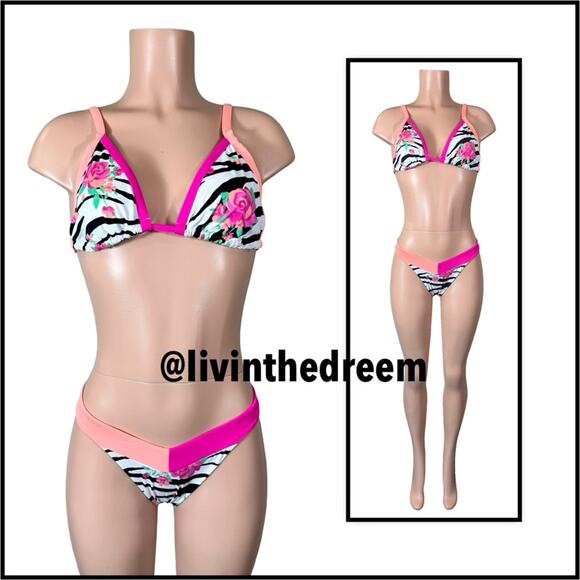 Beach Bunny Alex Micro Triangle Top XL &  Naomi Micro Tango M $170 - Picture 3 of 14